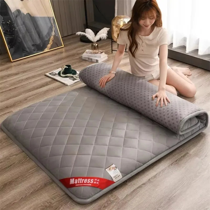 matelas mousse mémoire forme matelas gris quilté moderne couche canapé dormir antidérapant épais solide