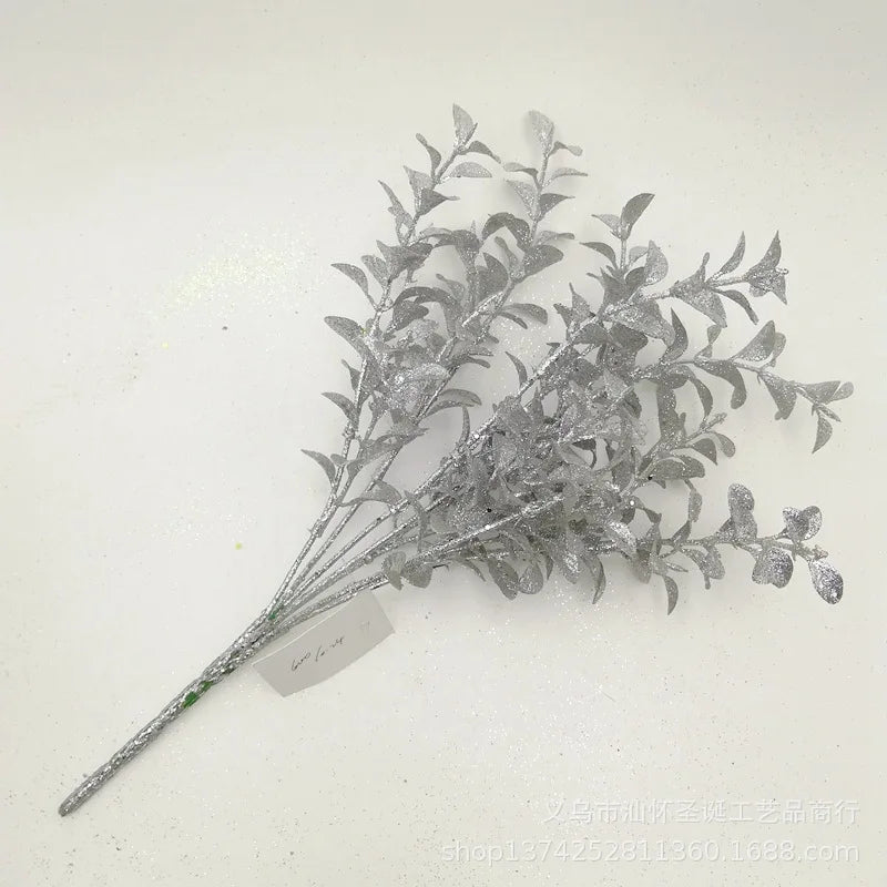 Bouquet artificiel feuilles rondes vert gris décoration intérieure salon jardin naturel rustique decoration cadeau