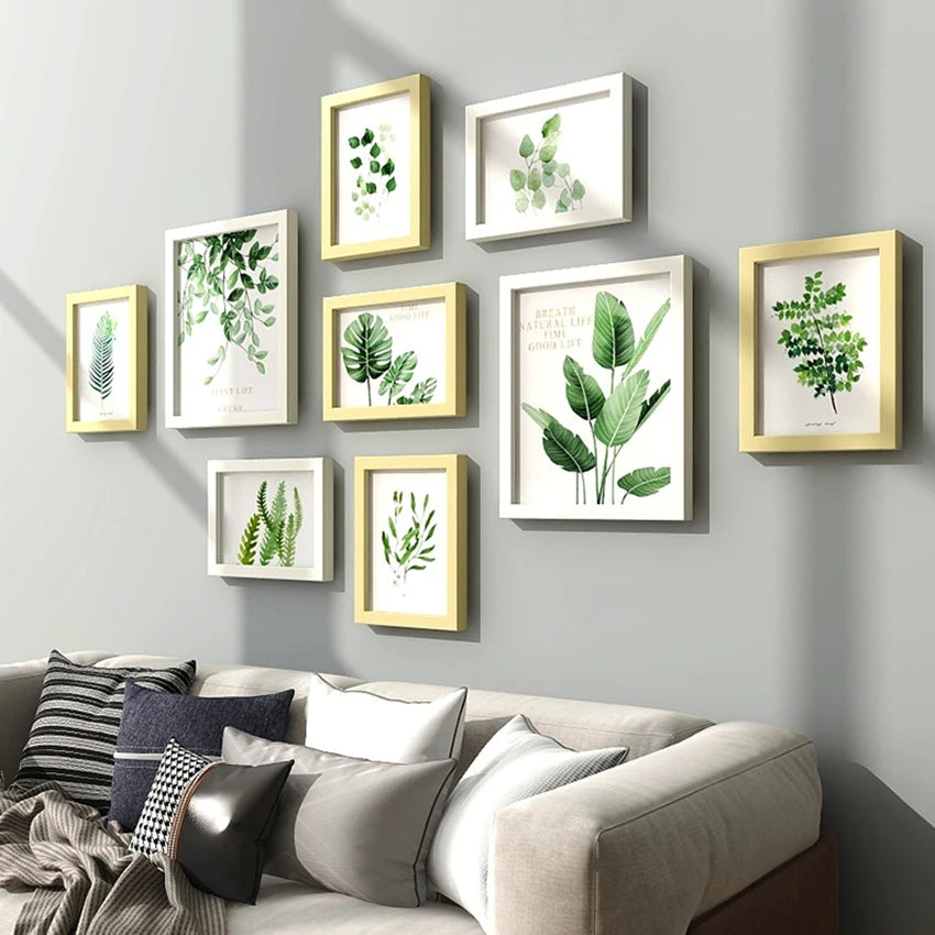 Cadre photo en bois naturel avec plexiglas écologique de près