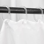anneaux rideau douche transparent adhésifs accessoires salle bains modernes plastique
