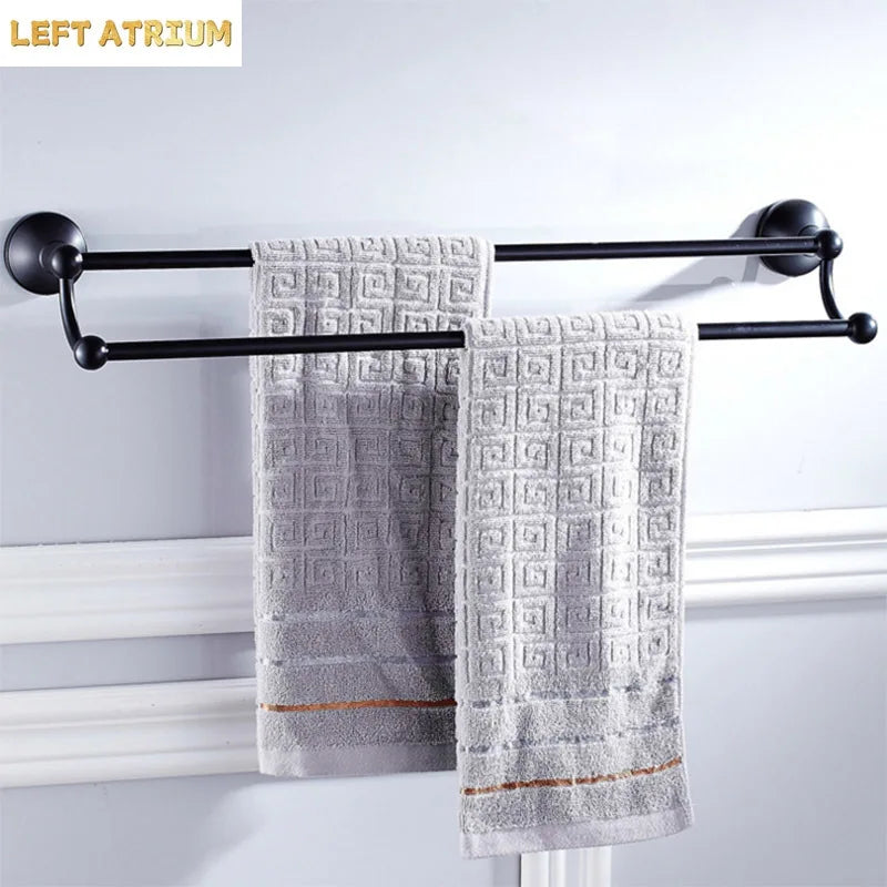 accessoires salle bain ensemble noir moderne porte serviettes porte gobelets porte savon brosse wc