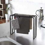 porte serviettes acier noir moderne imperméable serviettes rangement vaisselle étendoir support plat