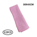 serviettes table polyester couleur rouge orange noir bleu gris vert classique opacité 30x45cm durable