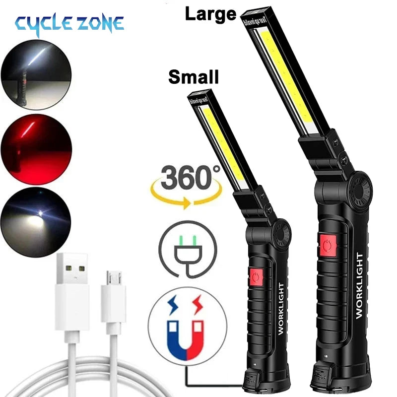 lampe torche rechargeable led étanche modes lumineux variateurs usb portable travail camping