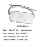 pilote led driver 24v 60v 120v 165v 265v 8w 18w 36w blanc moderne perforations