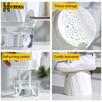 pot plantes moderne transparent adhésif facettes géométriques blanc rose gris
