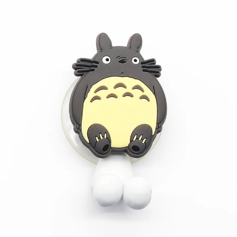 porte brosse dents mural adhésif totoro dessin animé cartoon salle bain rangement personnages animés