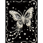 tableau décoratif motifs floraux strass or élégant art décoratif diy adulte modernes incluséesOpaqueFlyGirlElves