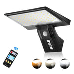 lumière solaire extérieure noire ip65 modes batterie télécommande moderne led étanche