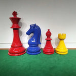pièces d'échecs géantes résine couleurs personnalisables classique motifs géométriques décoration extérieure