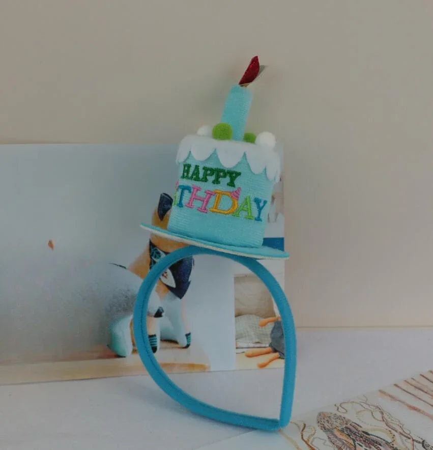 couronne fête anniversaire bougies happy birthday coeurs élastique rose blanche multicolore festive