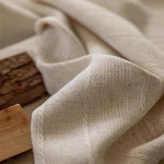 rideau moderne minimaliste polyester beige clair anneaux opacité maison W120cmxH250cm W150cmxH250cm