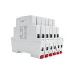 interrupteur électrique moderne blanc rouge flux lumineux faible tension 220v alternatif