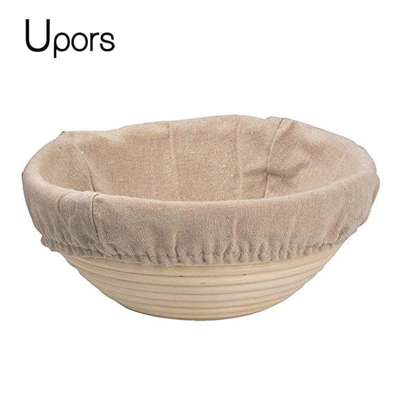 panier pain rotin naturel traditionnel tissu doux fermentation baguette ovale round respectueux environnement