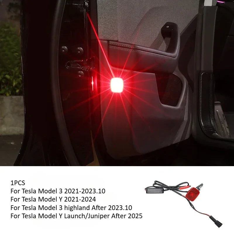 lampe signalisation porte rouge adhésive moderne voiture 12v led warning light anti collision