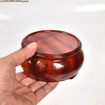 cendrier bois rouge brillant classique maison décorationateau thé vases plantes