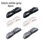 organisateur câbles clips adhésifs réutilisables noir blanc gris moderne plat lisse
