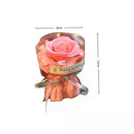 bouquet artificiel fleurs rose blanc violet bleu marron clair classique ruban decoration maison fete