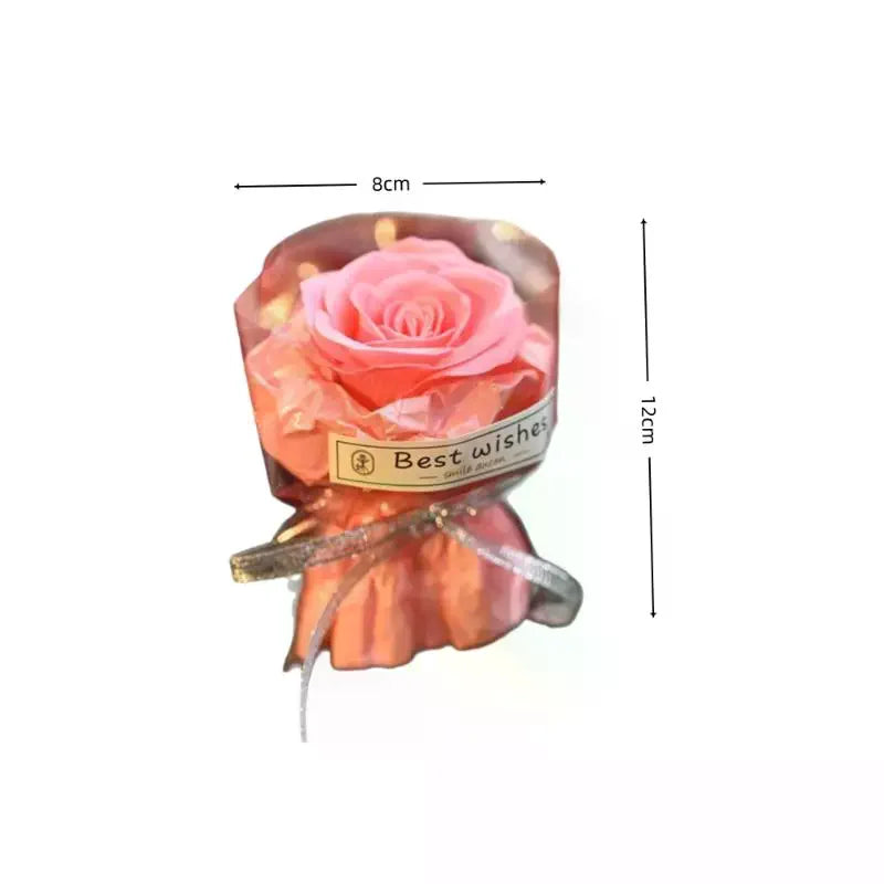 bouquet artificiel fleurs rose blanc violet bleu marron clair classique ruban decoration maison fete