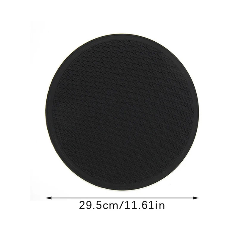 tapis silicone hexagonal moderne bleu turquoise bleu foncé gris noir opalescent cuisine minimaliste