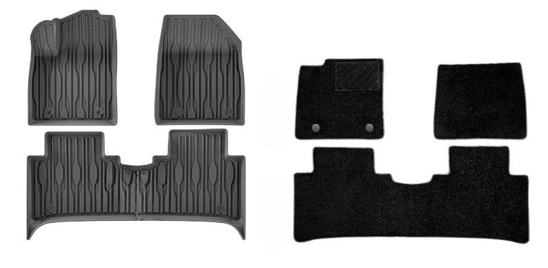 tapis sol voiture noir rayures horizontales moderne BYD ATTO3 tapis avant arrière coffre imperméable