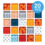 carreaux mosaïque adhésifs modernes 20x20cm imperméables antimoisissures résistants feu 10 feuilles