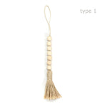 guirlande bois décorative rustique attaches corde tressée naturelles intérieur bohème 150cm 82cm 90cm