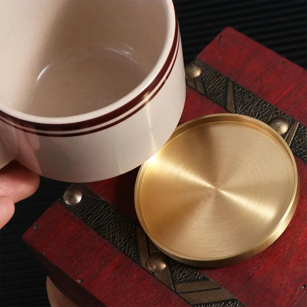 soucoupe moderne dorée lisse tasse plateau minimaliste table protection meuble