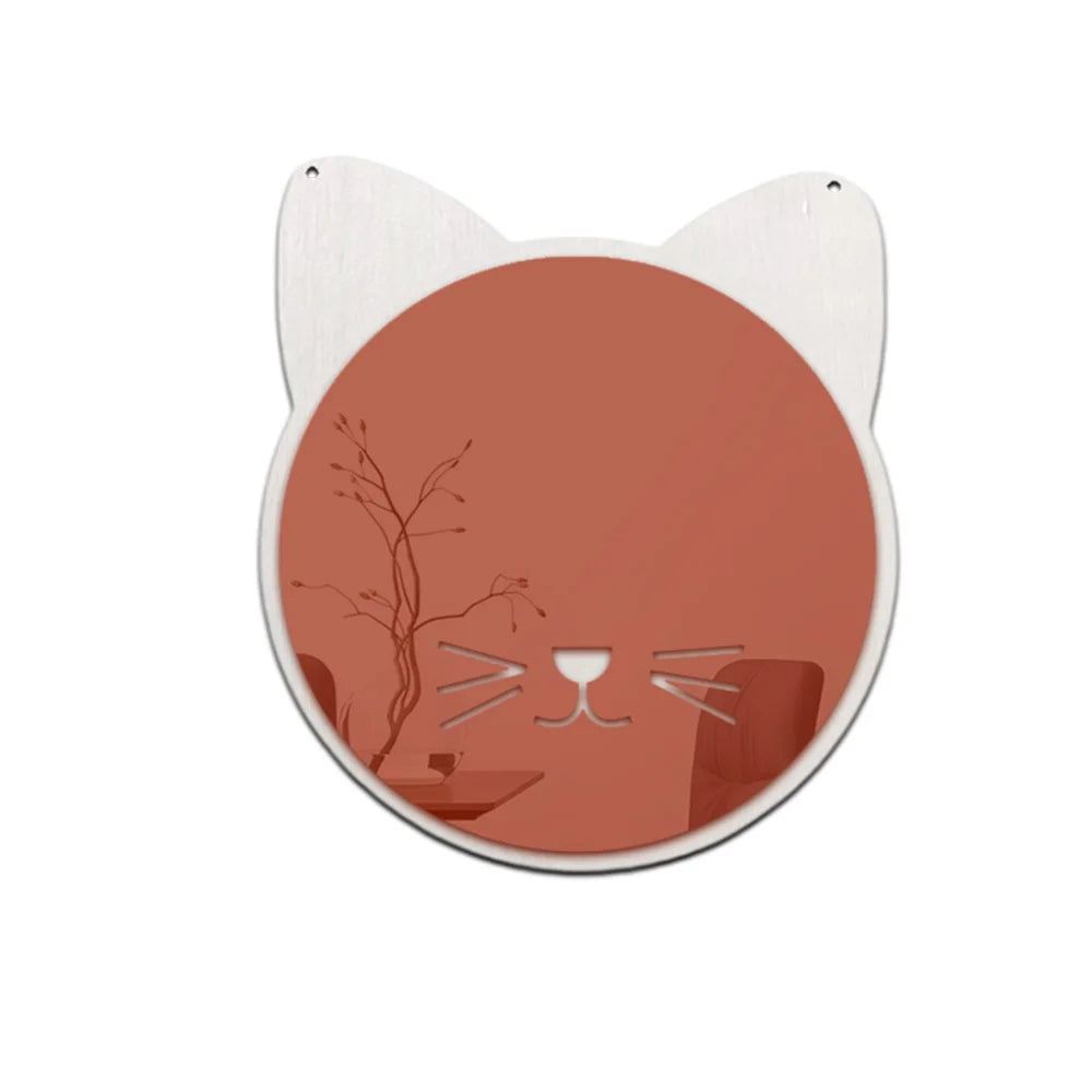 miroirs adhésifs modernes animal chambre enfant blanc doré vert noir minimaliste