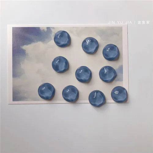brillantes rose blanches vertes bleues jaunes grisées modernes minimalistes translucentes adhésives pack10pc