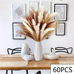bouquet artificiel plumes orange feuilles marron boho décoration maison anniversaire mariage
