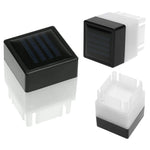 lampe solaire led noir blanche adhésive patio jardin décoration paysagère moderne minimaliste