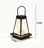 lanterne moderne extérieure étanche noir texture translucide éclairage paysager sol ip65 led assemblage