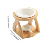 diffuseur huiles essentielles céramique moderne bol blanc poignée bougie parfumée salon minimaliste