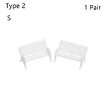petit banc miniature résine décoratif jardin féerique maison poupée micro paysage