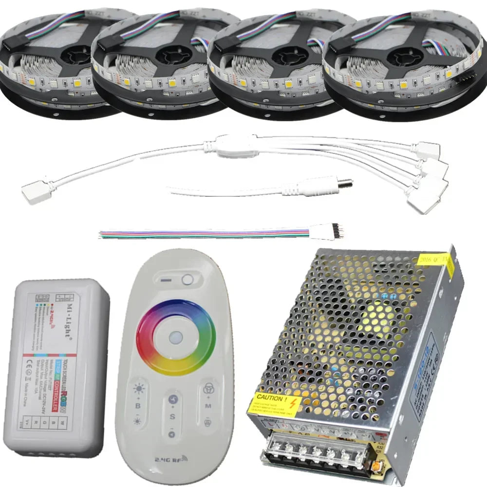 Ruban LED RGBW 20m avec télécommande