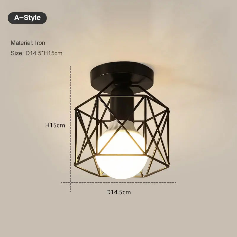 Lampe moderne minimaliste métal noir structure géométrique surface flux lumineux 249 2000