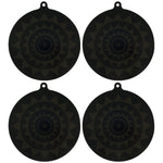 tapis protection induction silicone antidérapant thermochromique noir texturé géométrique pots casseroles