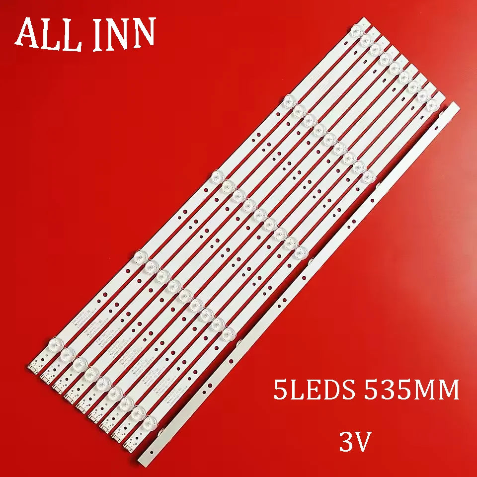 bande led rétro éclairage blanc clips fixation 535 mm 3v modernes