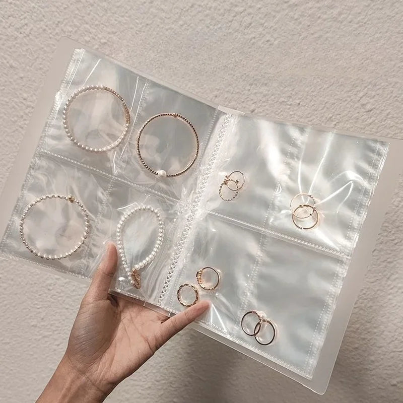 boîte rangement bijoux transparente moderne pratique zip boucles oreilles bracelets colliers accessoires