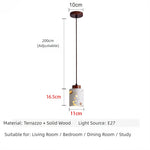 lampe suspendue moderne terrazzo pierre colorée blanc marron salon chambre restaurant étude cuisine hall