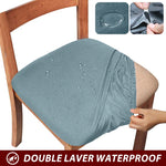 housses chaise spandex imperméable couleur gris moderne unies élastiques amovibles lavables maison restaurant