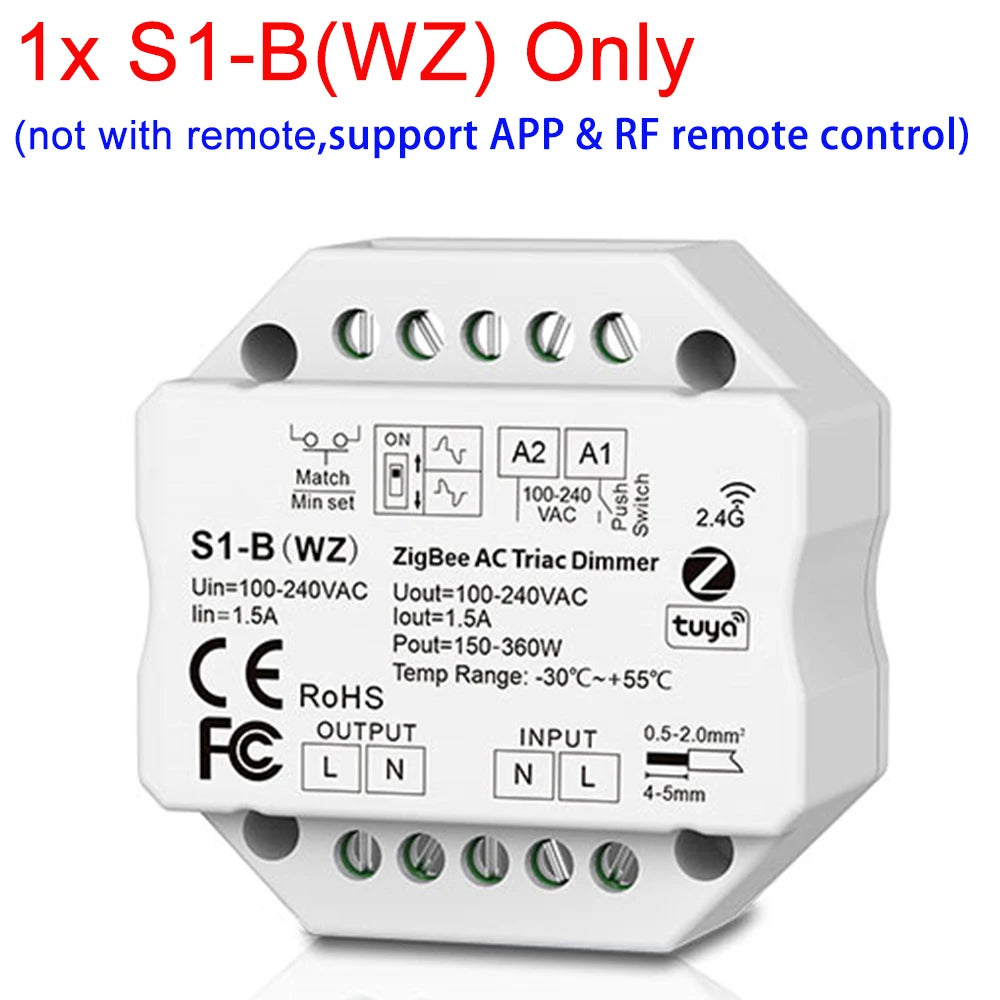 interrupteur lumière intelligent blanc moderne minimaliste zigbee wifi alexa google assistant