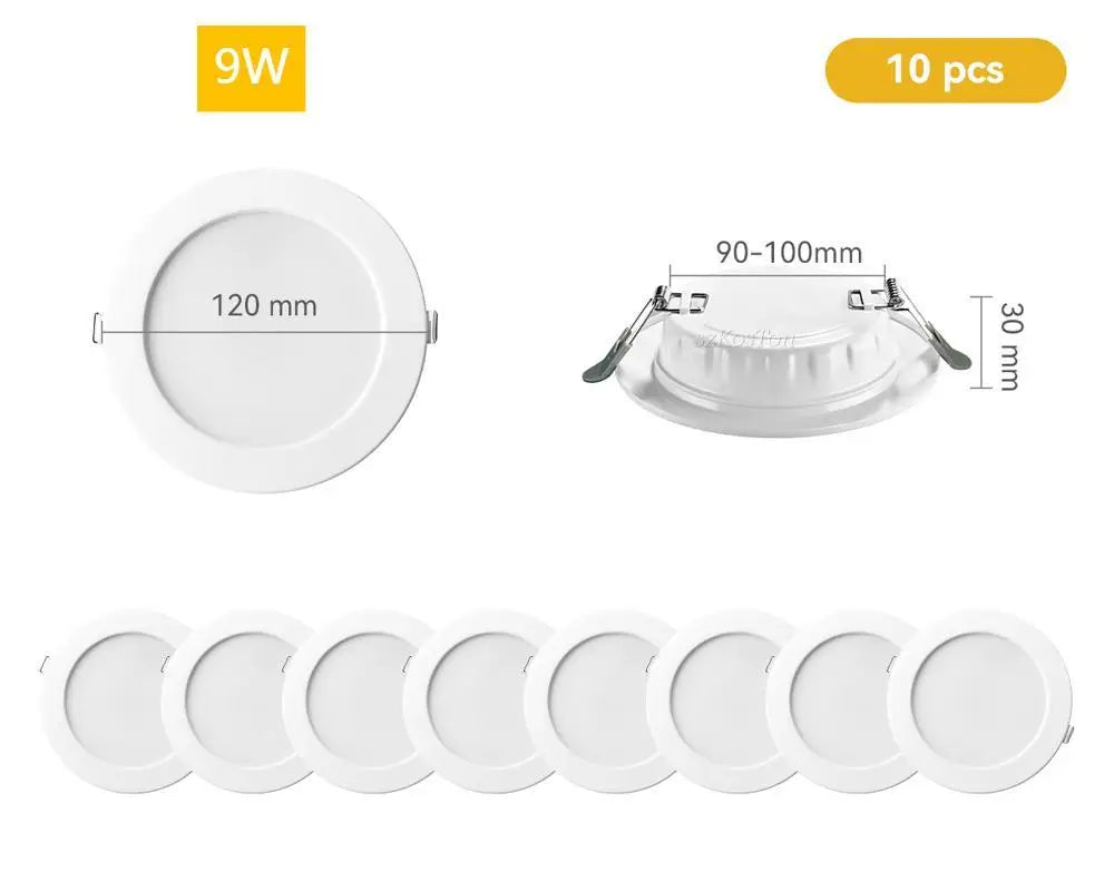 projecteurs led blancs modernes 12w 20w 4000k 6500k 7w 9w 220v cuisine salon