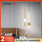 suspension lumineuse moderne blanc doré noir sphères tubes minimaliste chambre salon étude