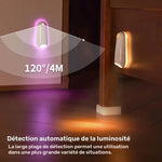 lampe toilette rechargeable détecteur mouvement adhésif blanc moderne veilleuse chambre salle bain