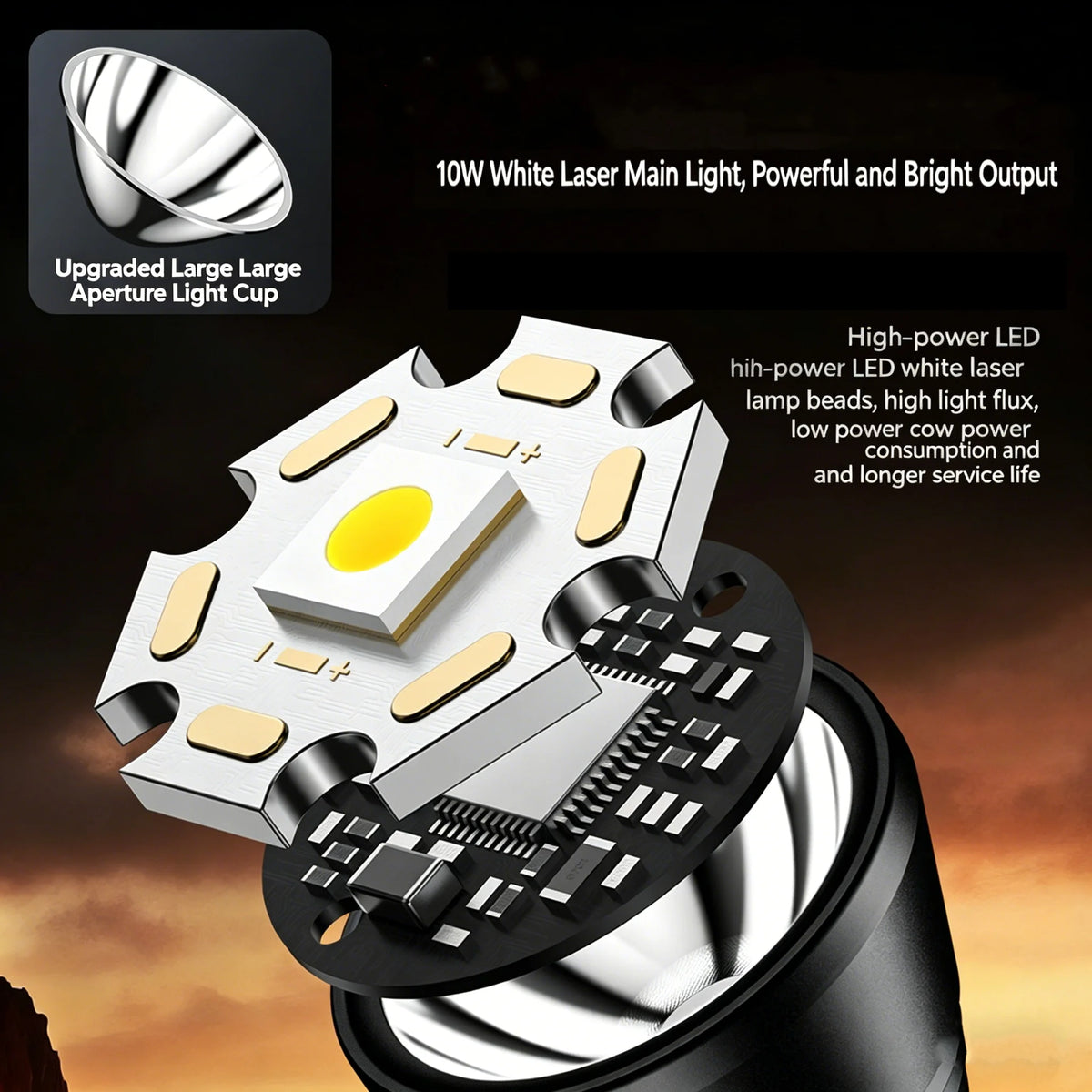 lampe camping rechargeable noir blanc lisse moderne interrupteur tactileversible 360degrees éclairageurgence nocturne