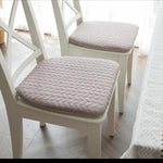 coussin chaise salle manger mousse mémoire forme motif feuilles vert gris