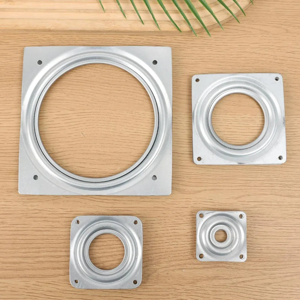 support plateau rotatif argenté 360 degrés rotation moderne pouces
