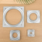 support plateau rotatif argenté 360 degrés rotation moderne pouces